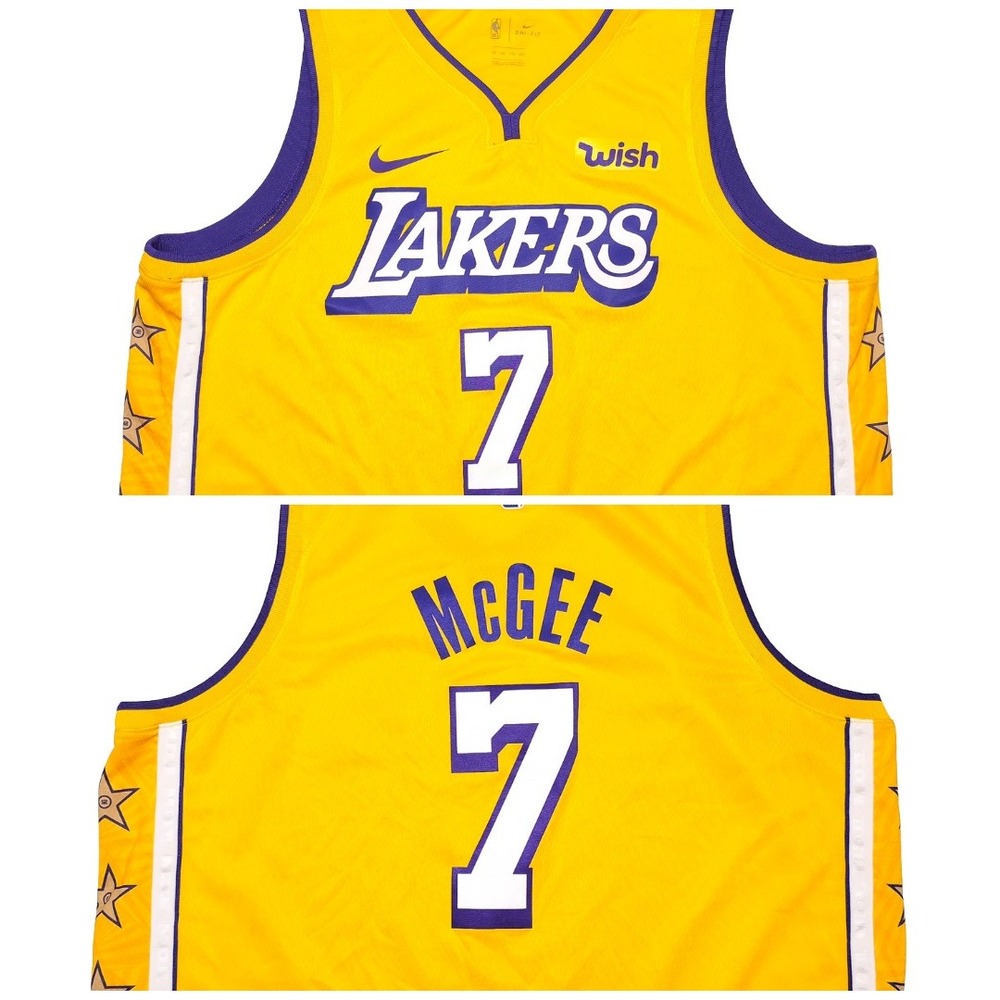 NIKE Los Angeles Lakers JaVale McGee NBA Jersey 2XL 56 Lore Series Swingman